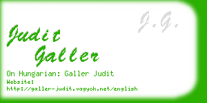 judit galler business card